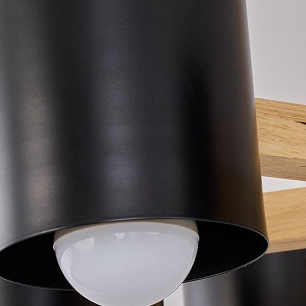 Multi -licht cilindrische tak hangende lichten moderne stijl metaalhangende verlichting