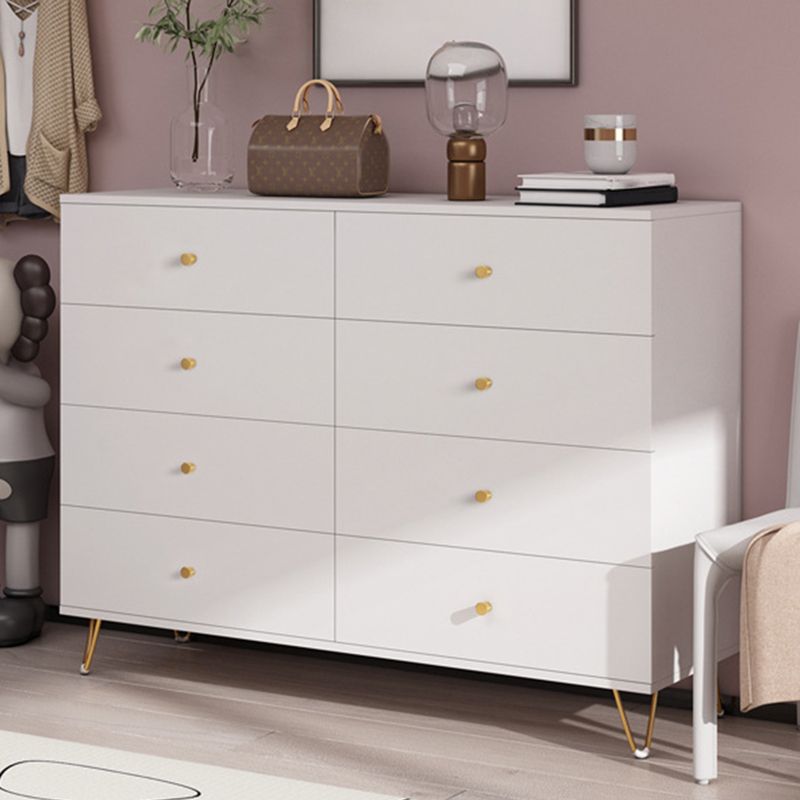 15.74" Wide Modern Accent Chest White Accent Cabinet with Drawers