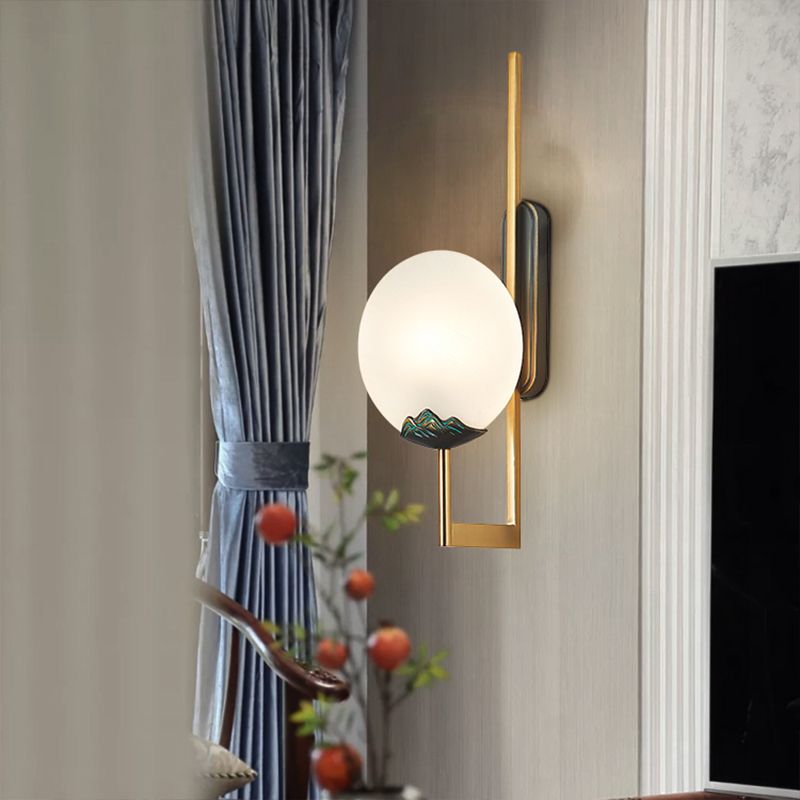 Lampada moderna del cerchio in metallo lampada a monte armato Prontone della parete in ottone per soggiorno