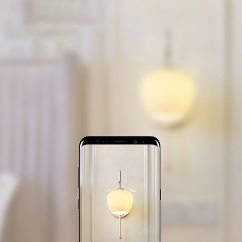 Modern Simple Wall Light Frosting Iron Flower Shape Wall Lamp for Bedroom