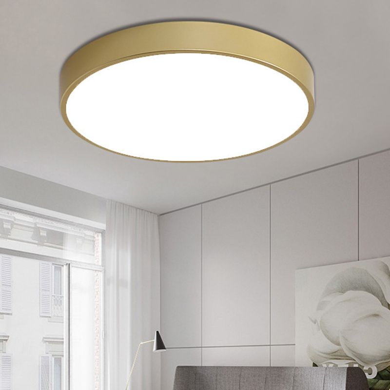 Plafonnier LED moderne et Simple, luminaire rond encastré pour chambre à coucher