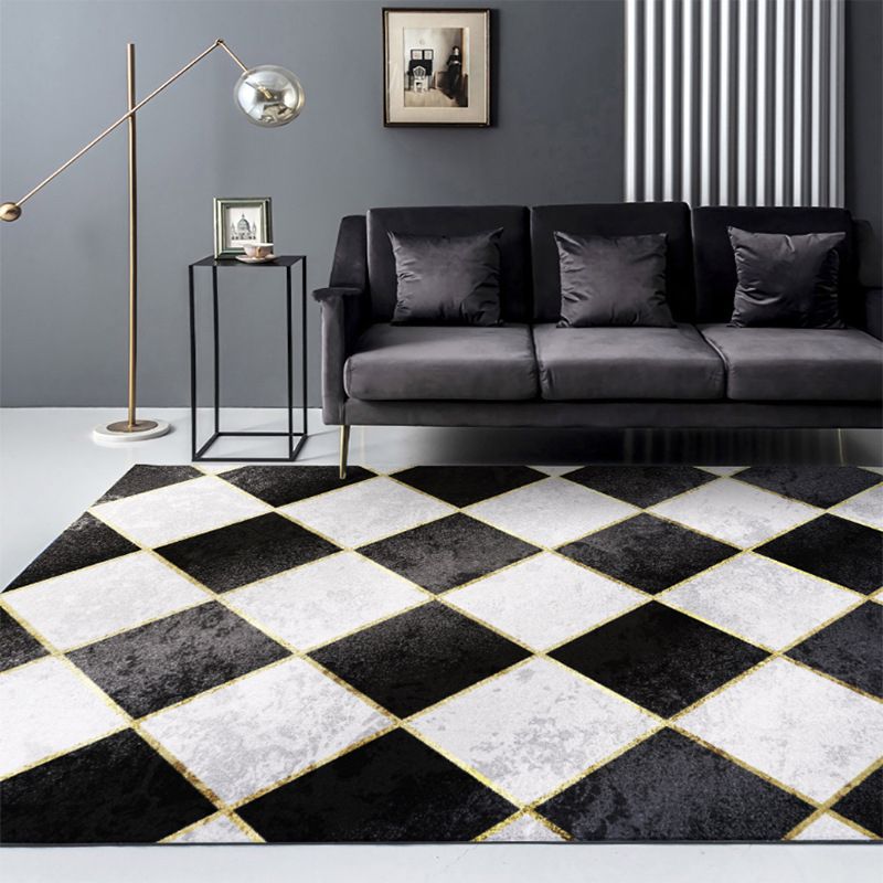 Modern tapijt Prachtig contrastpaneel indoor tapijten polyester vlekbestendig gebied tapijt voor woonkamer