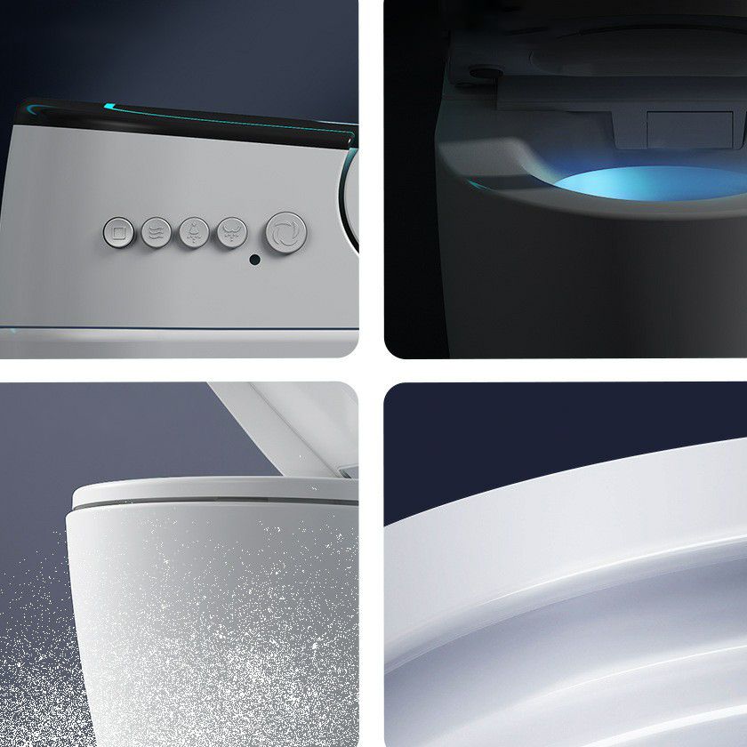 Modern Toilet Bowl All-In-One ABS Floor Mounted Siphon Jet Urine Toilet