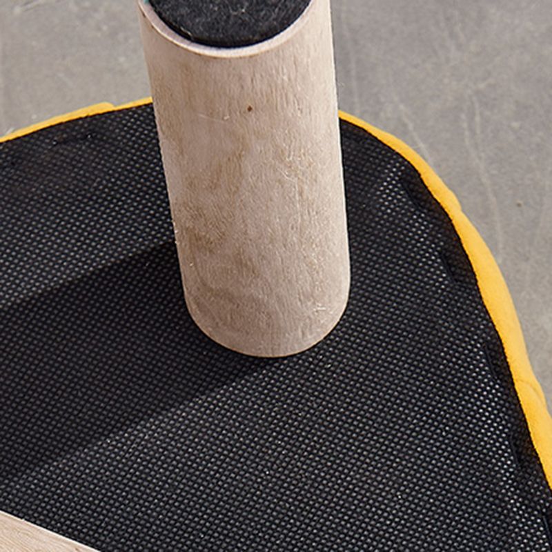 Solid Color Fabric Standard Stool Modern Simple Unique Shape Upholstered Footstool