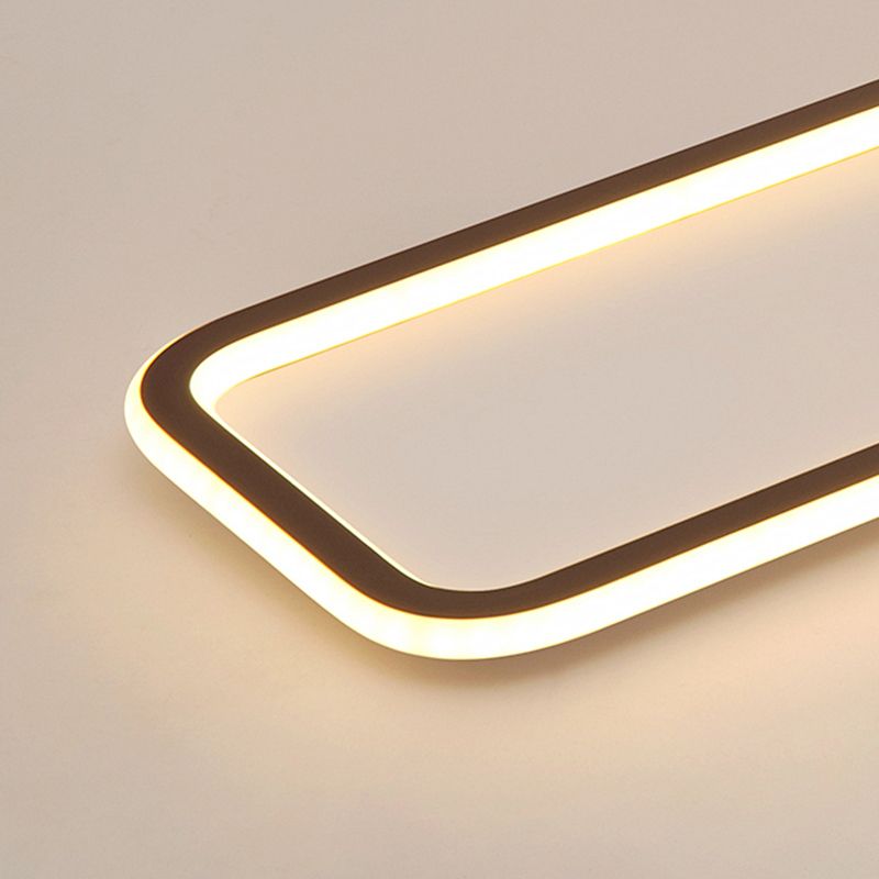 Rectangle Shape Metal Wall Light Modern Style 1 Light Wall Mounted Lamp