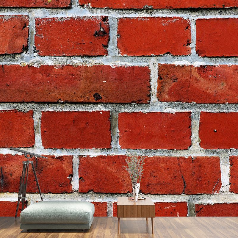 Countryside Style Brick Wall Covering Living Room Home Decor, Customized Size