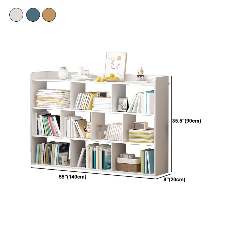 35"H Contemporary Bookcase Etagere Book Shelf Engineered Wood for Study Room