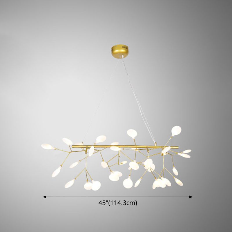 Linear Firefly Island Pendant Lighting Ultra-modern Acrylic Billiard Light for Living Room