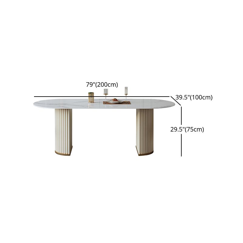 Glam 1/2/5/6/7/8 Pieces Dining Set Sintered Stone Dining Table Set