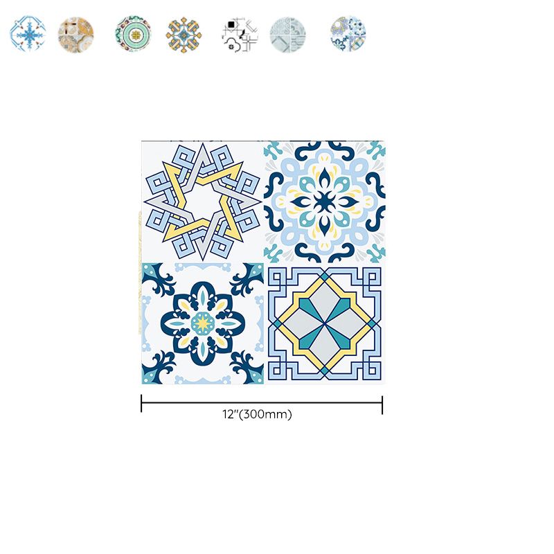 Mosaic Tile Wallpaper Contemporary Plastic Wallpaper with Square Shape