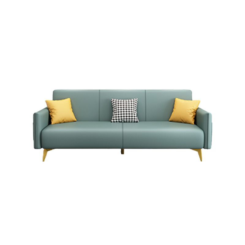 Contemporary Square Arm Living Room Fabric Stationary Seating