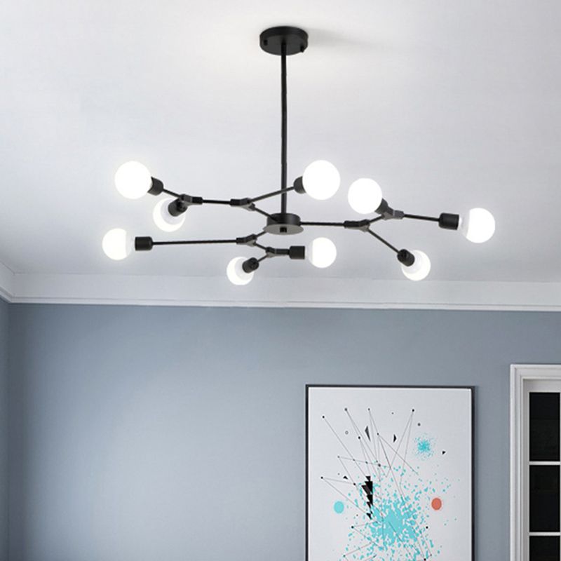 Luz de lámpara de metal ajustable Luz de luz múltiple de luz múltiple para espacios interiores