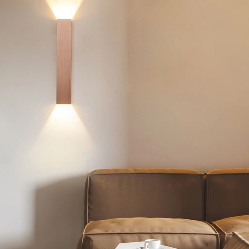 Metal Rectangle Wall Mount Lamp Simple Wall Mounted Light Fixture