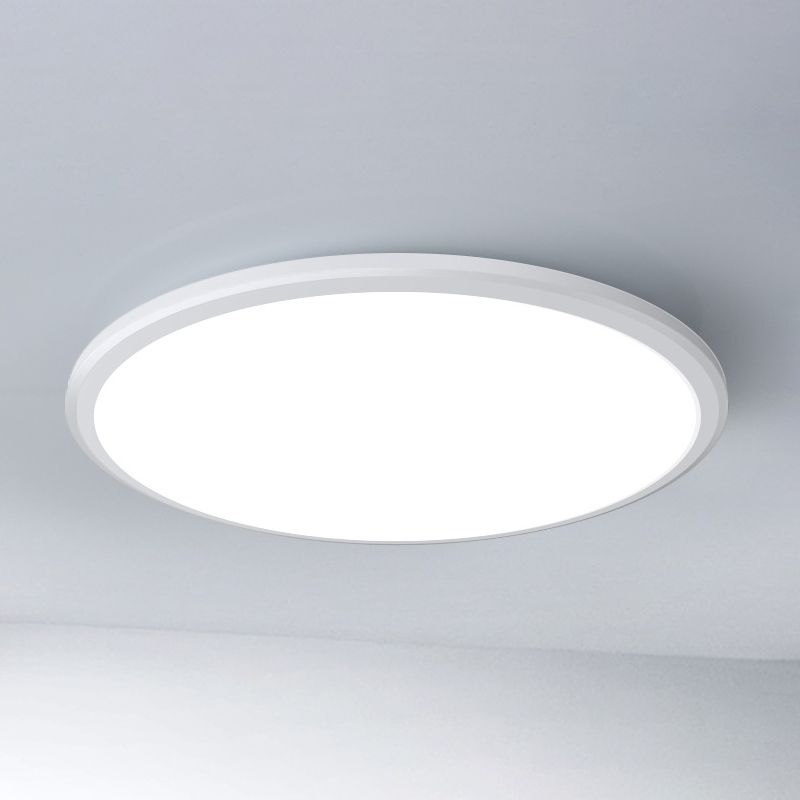 White Ultrathin Ceiling Light Simple Acrylic LED Round Flush Mount Light for Kitchen
