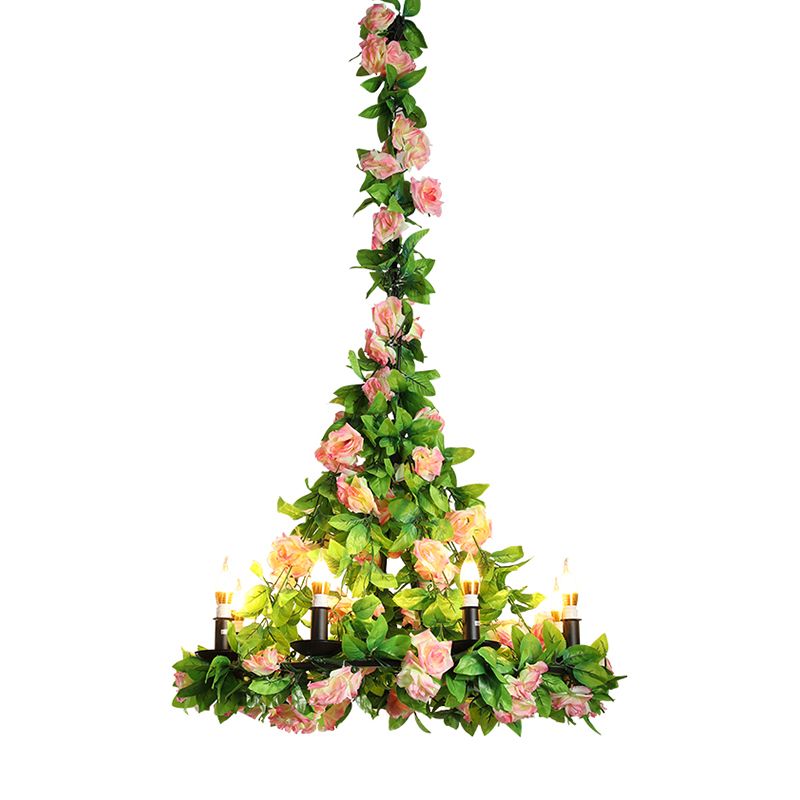 Green 8 Bulbes LAMPE DE CHANDELER