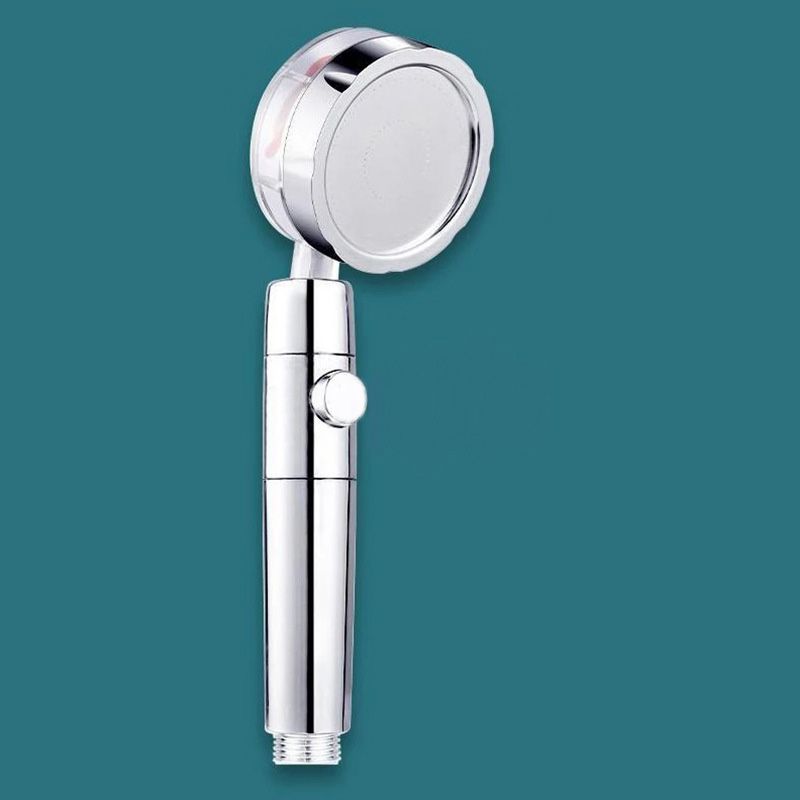 Plastic Handheld Shower Head Standard Round Spray Head with Swivel