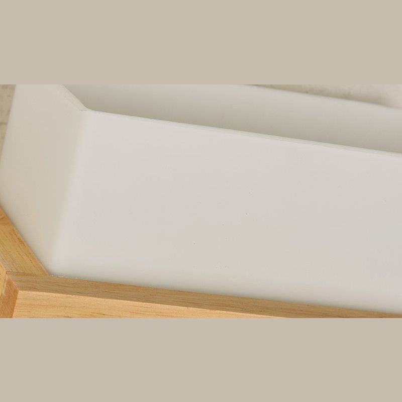 Lámpara de pared de madera de madera de led minimalista moderno lámpara de vidrio lámpara de noche