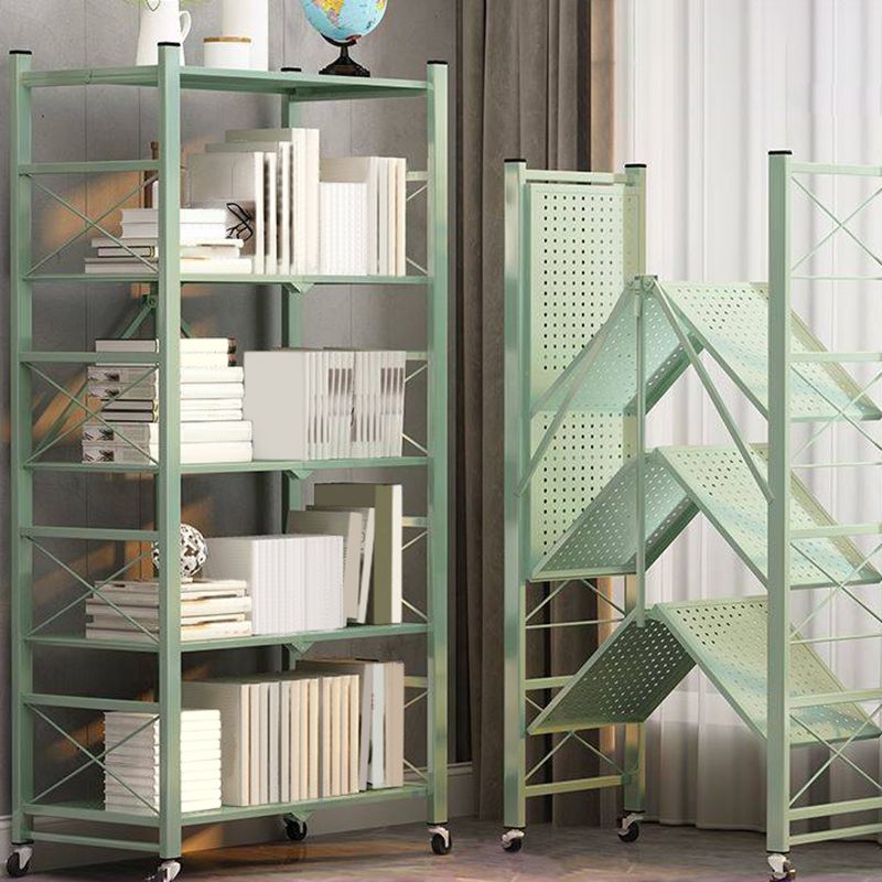 Modern Metal Etagere Shelf Bookcase Open Book Shelf for Study Room