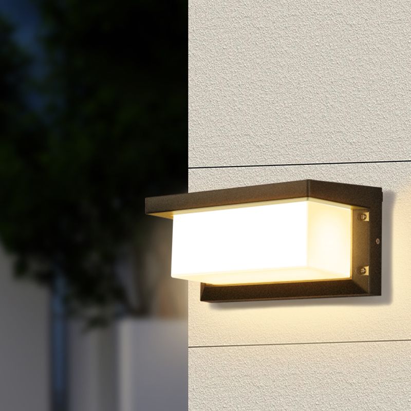 Minimalistische Leuchten wasserdichte Außenbeleuchtungskörper mit Acrylschatten