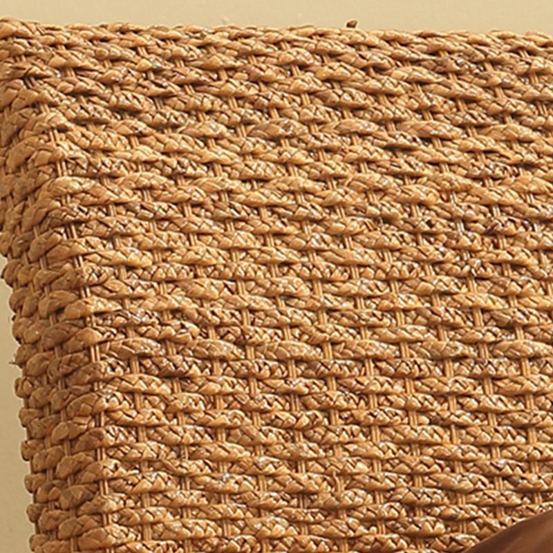 Tropical Rattan Standard Bed with Headboard Bed and Beech Legs