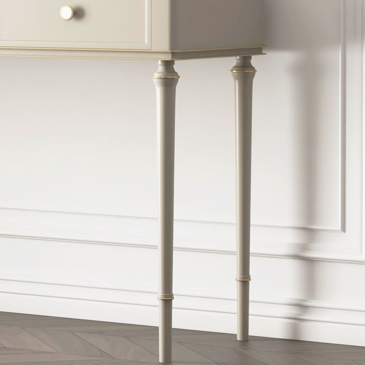 Make-up Vanity Mirrored Wood Dressing Table Padded Stool Set