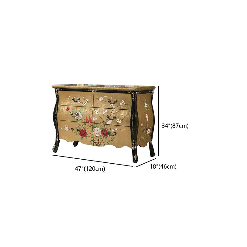 Classic Glam Dresser Solid Wood Storage Chest Dresser with 5/6/7/8/9 Drawers