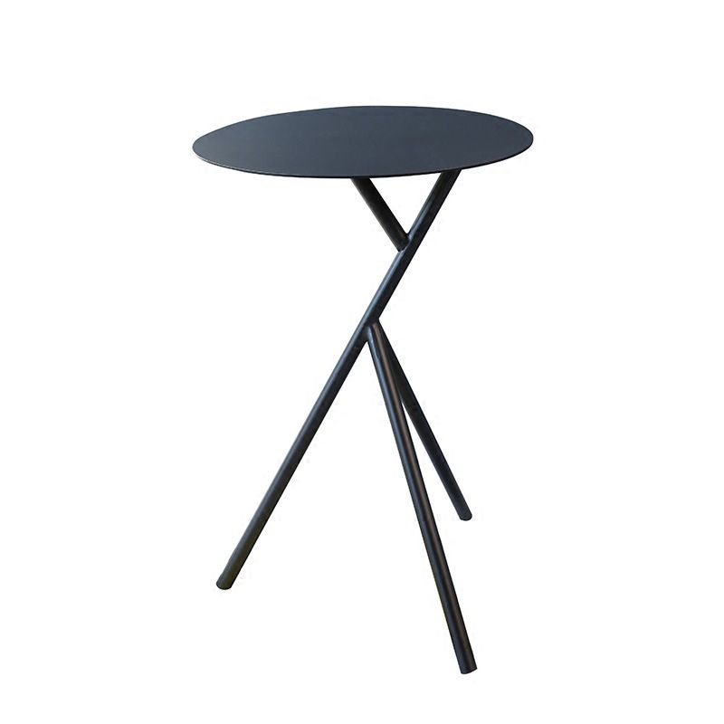 Round 3 Legs Base Design Metal Table Medieval Modern Style Side Table