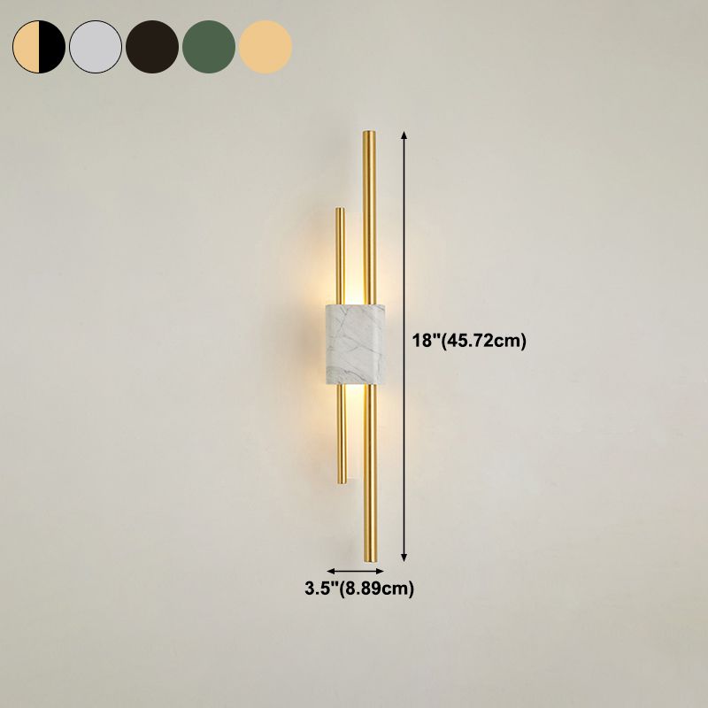 Lámpara de pared de mármol Diclas de luz de pared de estilo moderno para dormitorio