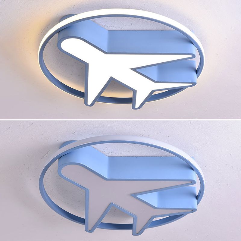 LED Flush Mount Ceiling Light Cartoon Acrylic Ceiling Mount Chandelier for Bedroom