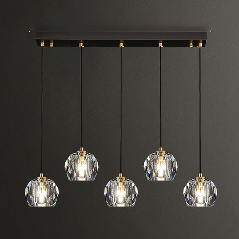 Crystal Globe Hanging Lampe in Modern Artistic Style Pendant Pendant Light for Dining Room