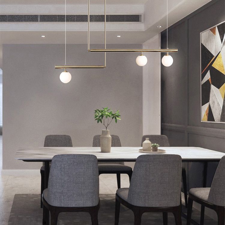 Globe Island Lighting Modern Lighting Chandelier Glass 3 Light Island Pendant Lights