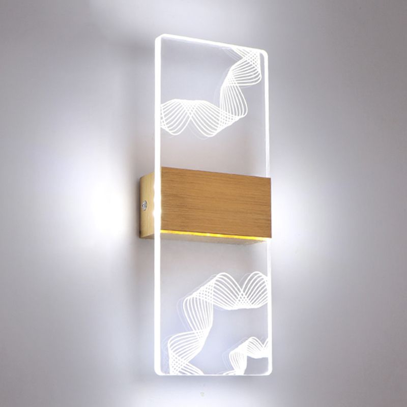 Acrylic Wall Light Fixture Modern Style Wall Light Sconce for Living Room