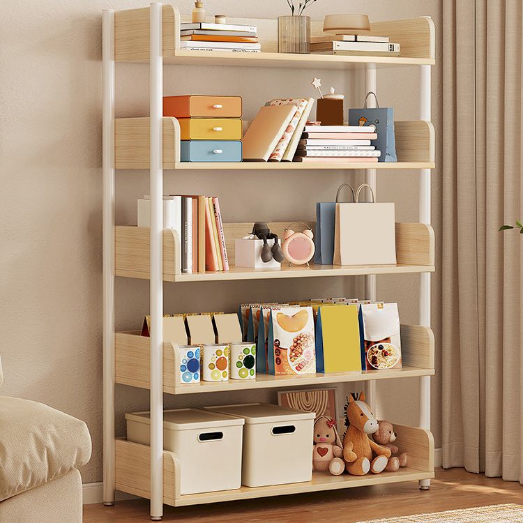 Engineered Wood Bookshelf Standard Open Back Scandinavian Bookcase