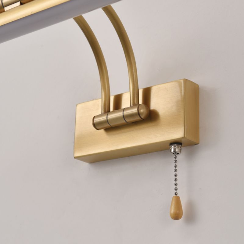 Lampe murale à LED créative moderne Copper linéaire Lumière murale extensible avec une teinte acrylique