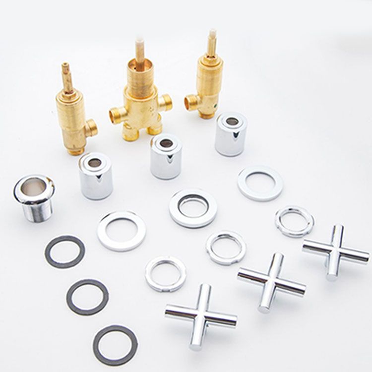 Contemporary Bathroom Faucet Deck Mounted Copper Low Arc Swivel Roman Tub Faucet Set