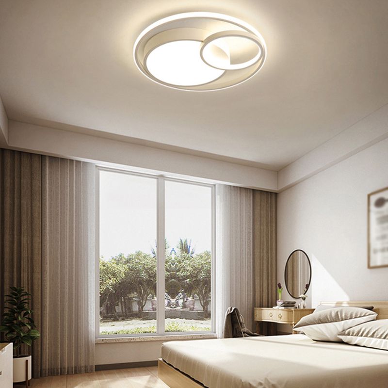 Circulaire en métal proche de l'éclairage de plafond Éclairage de plafond LED moderne pour chambre à coucher