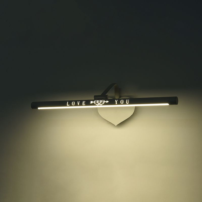 Lámpara de espejo moderno nórdico de forma simple de forma de espejo de forma espejo para el baño