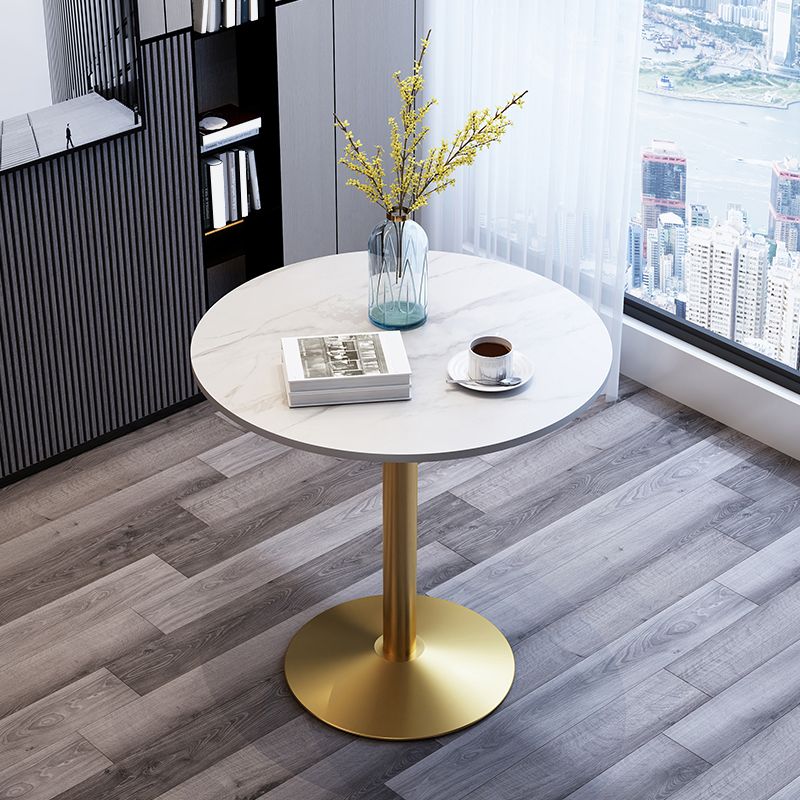 Modern Style Tulip Dining Table Sintered Stone Round Table for Dining Room