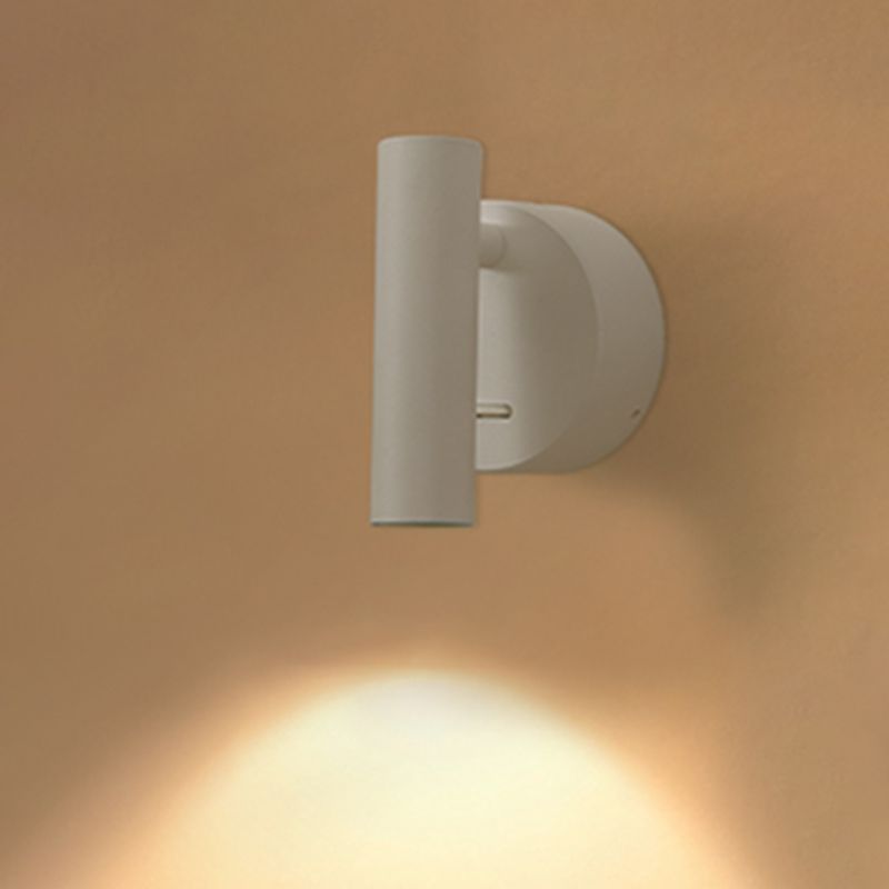 Modern Concise LED Wall Lamp Aluminium Circular Reading Wall Sconce for Bedroom