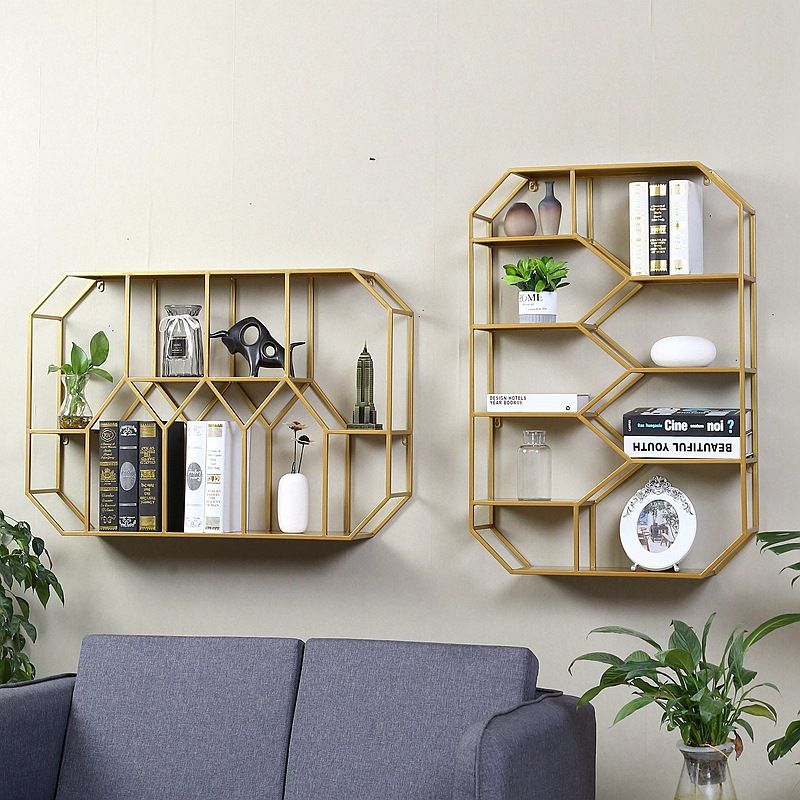 Metal Floating Book Shelf Wall Mounted Shelves Included Shelf Bookcase for Study Room