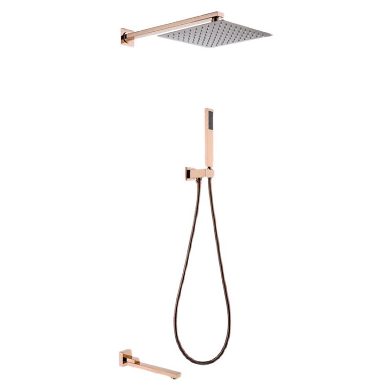 Modern Shower Combo Brass Adjustable Shower Head Temperature Control Shower Set