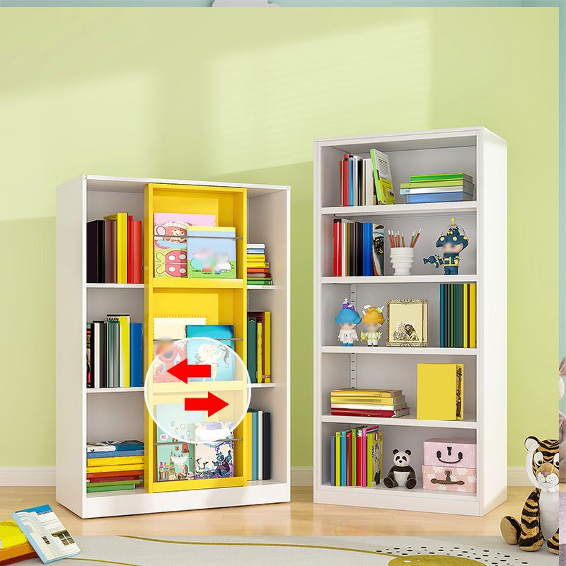 Closed Back Bookcase Modern Metal Bookshelves for Home Office