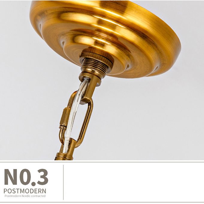 Cilíndrico de metal Candelier Chandelier Contemporáne de lámpara de lámpara de lámpara en oro