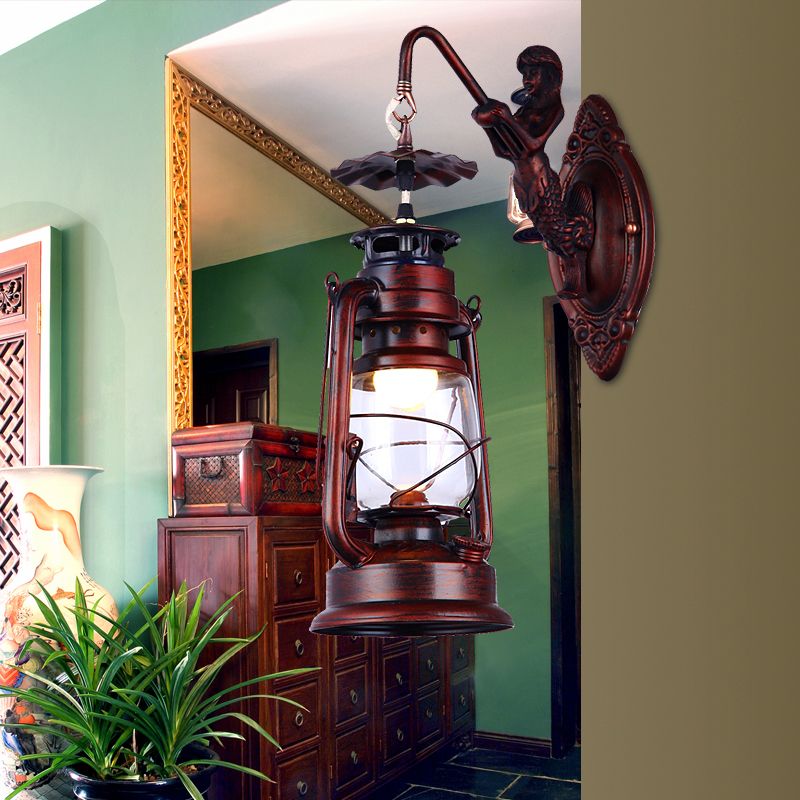 Rost eine leichte Leuchten leichte industrielle klare Glaslaterne -Beleuchtung für Korridor