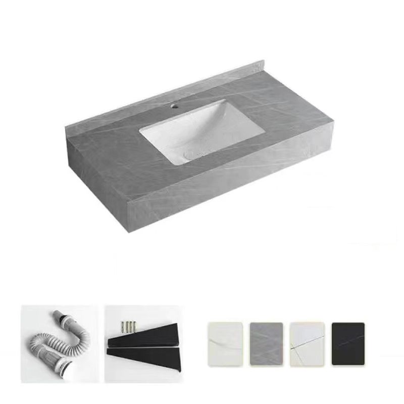Stone Bathroom Vanity Modern Space Saver Vanity for Bathroom