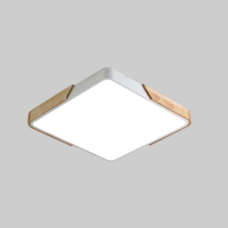 Plafonnier LED de Style macaron moderne, montage encastré géométrique en fer pour chambre à coucher