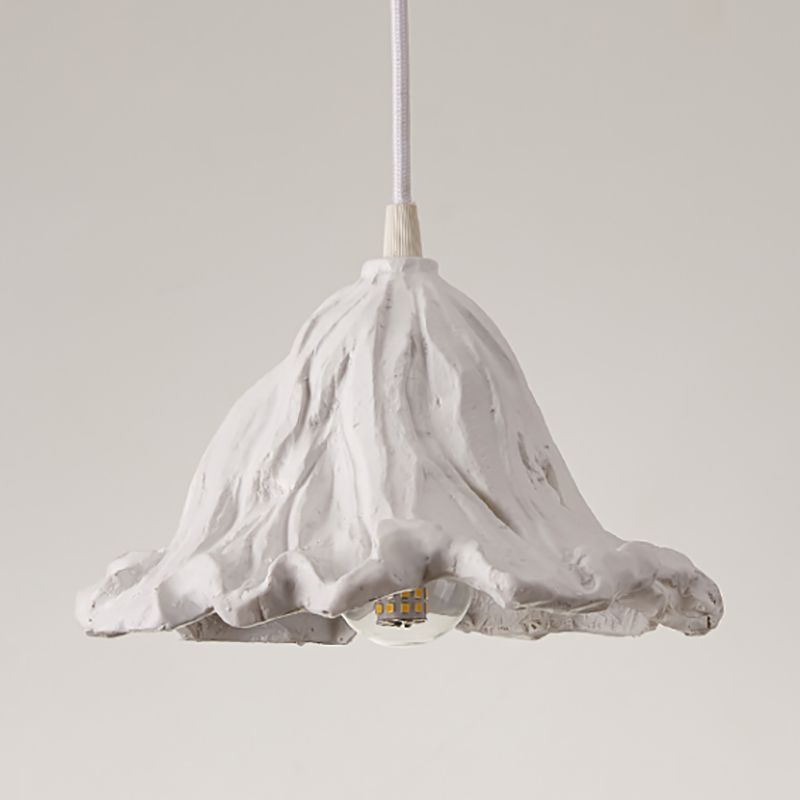 Décor décor lotus feuille en forme de pendentif en résine à manger lampe de suspension de plafond