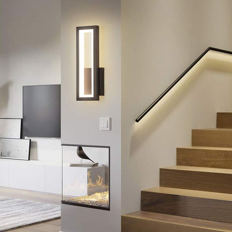 Forme carrée 1 éclairage mural clair