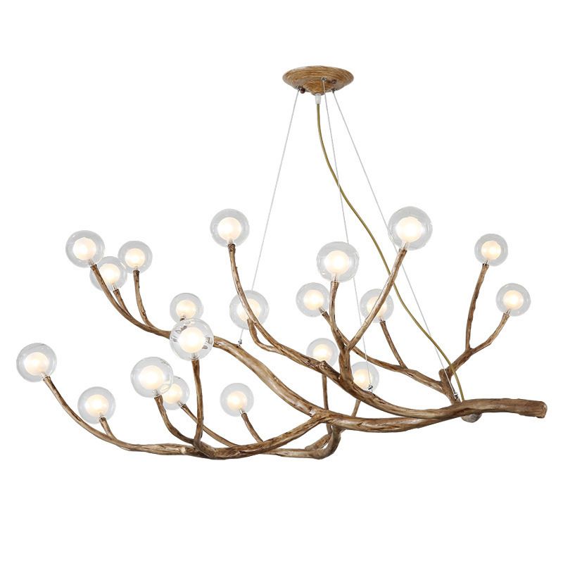 Branch Chandelier Light Fixture Modern Designer Glass Pendant Lighting for Restaurant
