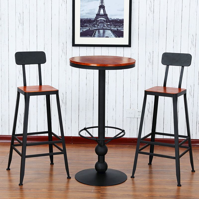 Industrial Style Home Furniture 1/3 Pcs Wood Round Table Set